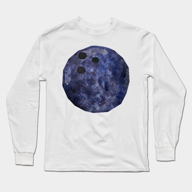 Bowling Ball Long Sleeve T-Shirt by Babban Gaelg